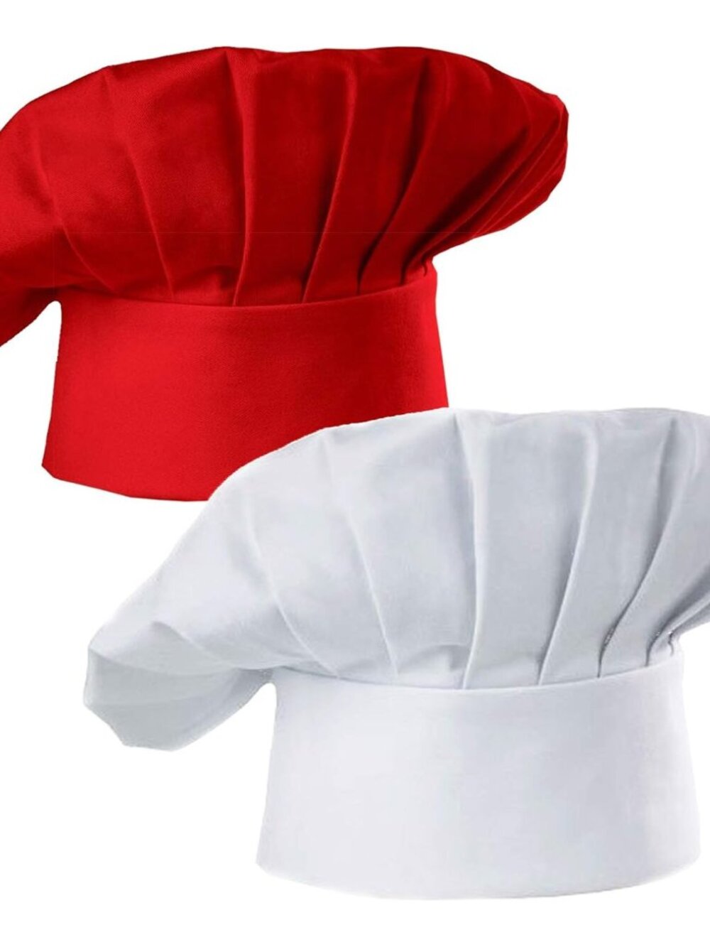 Chef Hat Set of 2 Pack Adult Adjustable Elastic Baker Kitchen Cooking Chef Cap